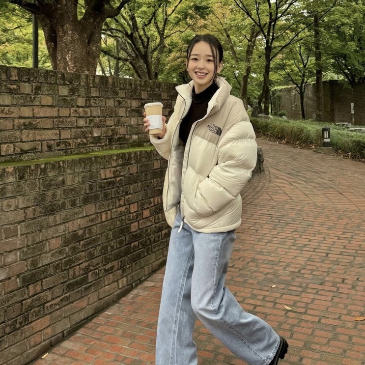  여자 겨울 코디 필수템 손연재 노스페이스 눕시 패딩 요즘 가격은?