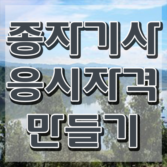  종자기사 자격 종자기사 응시조건 집에서 온라인으로 간편하게 완료한 방법