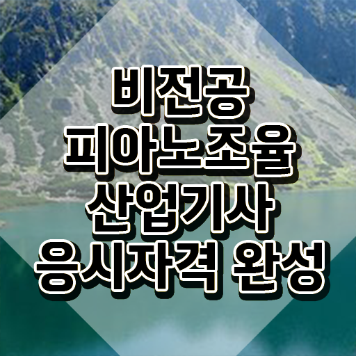  피아노조율산업기사 합격률 피아노조율산업기사 시험자격 인강만 듣고 빠르게 끝낸 방법