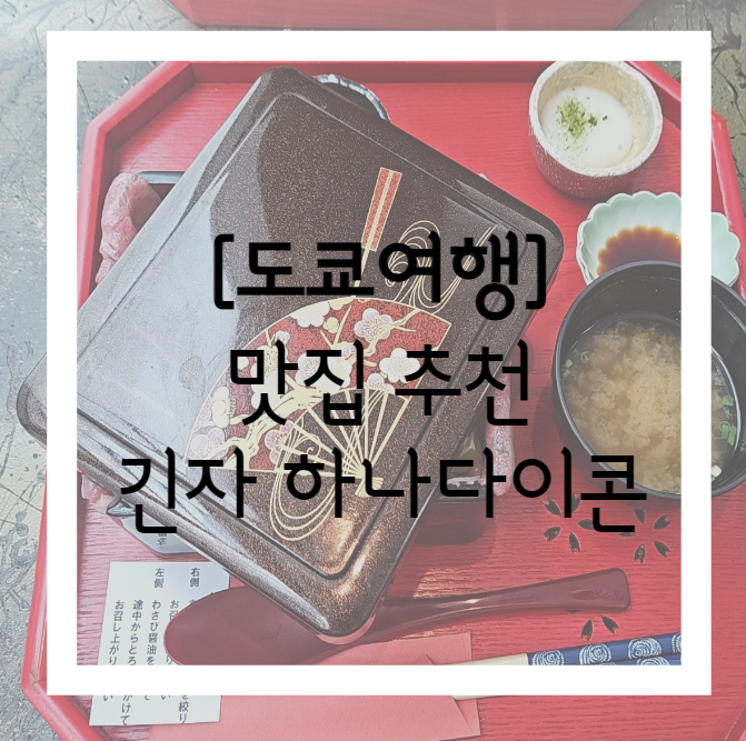  [도쿄맛집] 긴자 하나다이콘(銀座 塒 ねぐら) 점심 스키야끼 도시락 현지인 맛집 추천