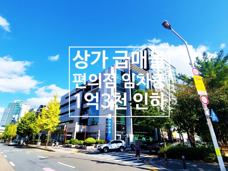  탄방역 역세권 1억3천 인하 수익률 6.56% 발생 편의점 장기 임차 중인 대전 상가 매매
