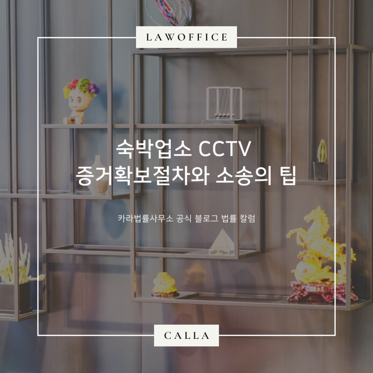  숙박업소 cctv 증거확보절차와 소송의 팁