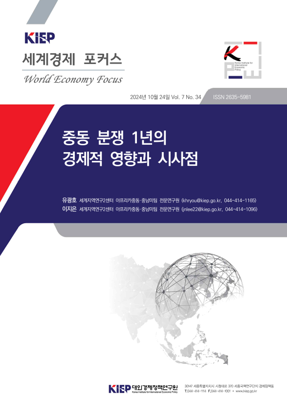 <b>중동 분쟁</b> 1년의 <b>경제</b>적 <b>영향</b>과 시사점 - KIEP 세계<b>경제</b> 포커스