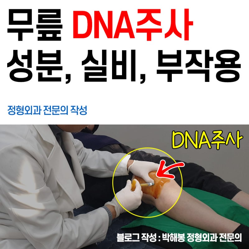 DNA주사가 정확히 뭘까? (가격, 실비, 부작용 완벽정리)
