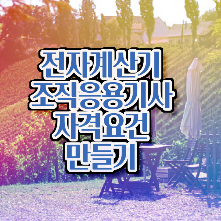  전자계산기조직응용기사 취득자격 독학으로 간단하게 끝낸 방법