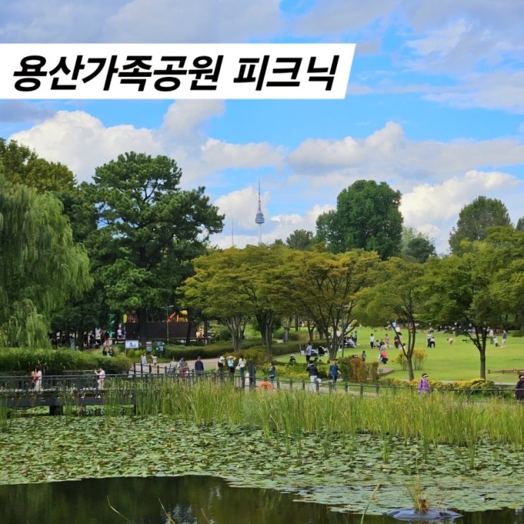  용산가족공원 가을 피크닉 주차 가는법 포토스팟 놀이터 배달
