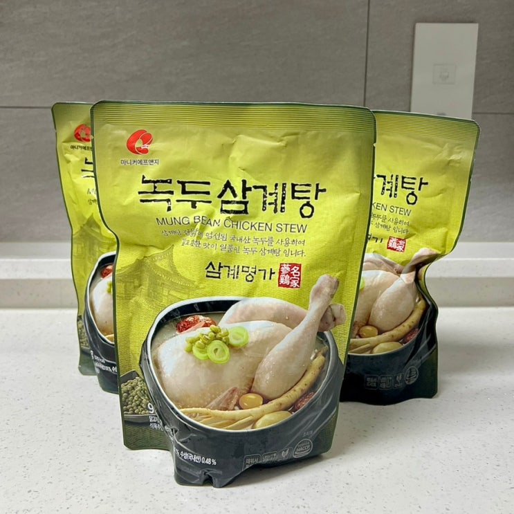  [마니커 녹두 삼계탕] 전자레인지 조리 가능한 냉장 삼계탕 밀키트, 내돈내산 상품 후기 (۶•̀ᴗ•́)۶