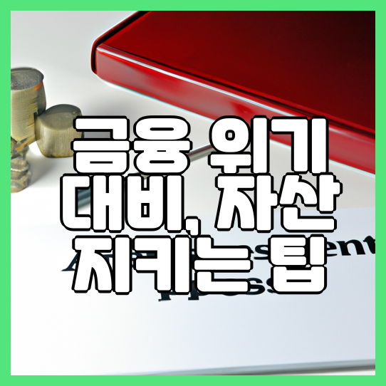  금융 위기 대비 자산 지키는 팁