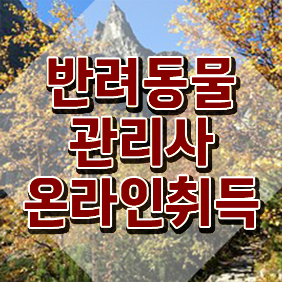  반려동물관리사 학원 , 반려동물관리사 자격증 1달 만에 취득한 과정 알려드립니다