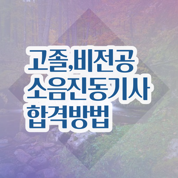  소음진동기사 필기 시험 요건 소음진동기사 자격요건 집에서 온라인으로 단기간에 끝낸 방법