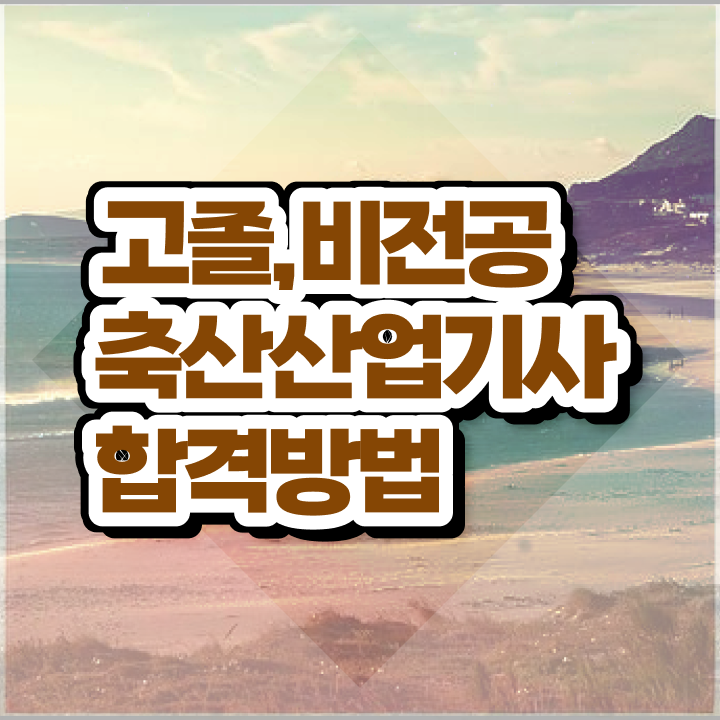  축산산업기사 후기 축산산업기사 시험자격 인강만 듣고 단기간에 성공한 전략