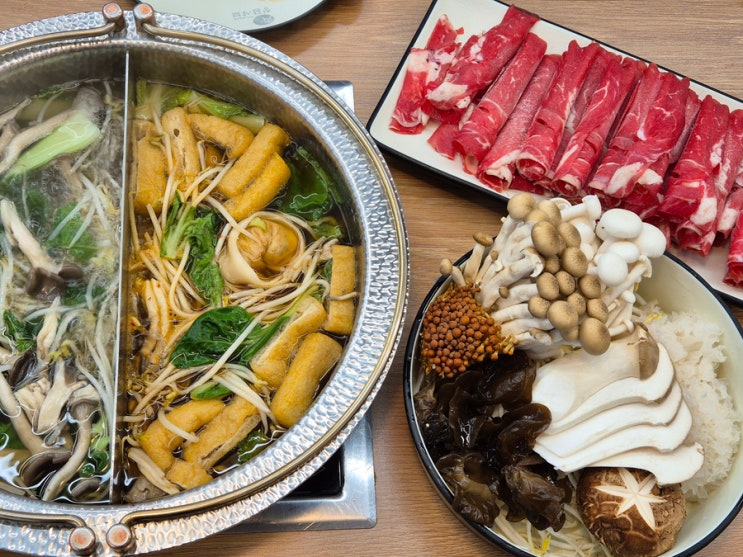  용인 죽전 샤브샤브 무한리필 샐러드바 청담샤브 본점