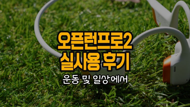 샥즈 골전도 이어폰 오픈런프로2 킵초케 에디션 사용기 (추천이유)