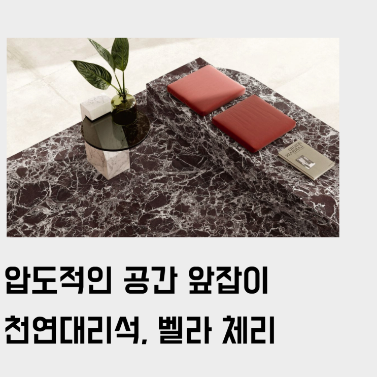  매혹적인 버건디 천연 대리석 벨라 체리(Bella Cherry), 이상적인 공간 디자인을 위한 선택 (Feat. 주문 제작 상판 or 카운터 마감 등)