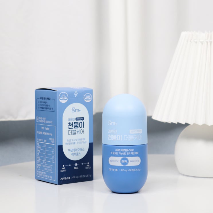  GRN 쾌변엔 천둥이 신바이오틱스 담아 화장실 걱정 끝!