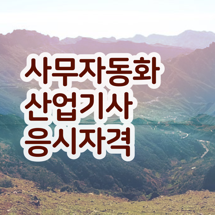  사무자동화 산업기사 합격률 사무자동화산업기사 응시조건 온라인으로 단기간에 준비한 비법
