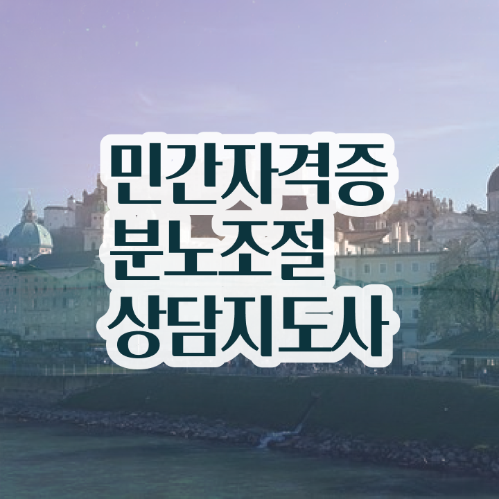  40대남자자격증 , 분노조절상담지도사 경력없는 고졸도 온라인 교육원에서 쉽고 빠르게 끝낼수 있었던 과정