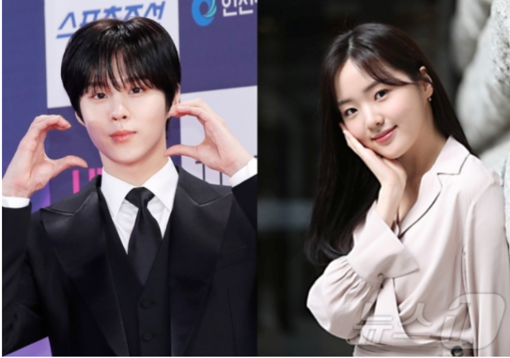 <b>김우석</b>강나언, <b>열애</b> 인정…입대 D-11 '곰신 커플' 탄생