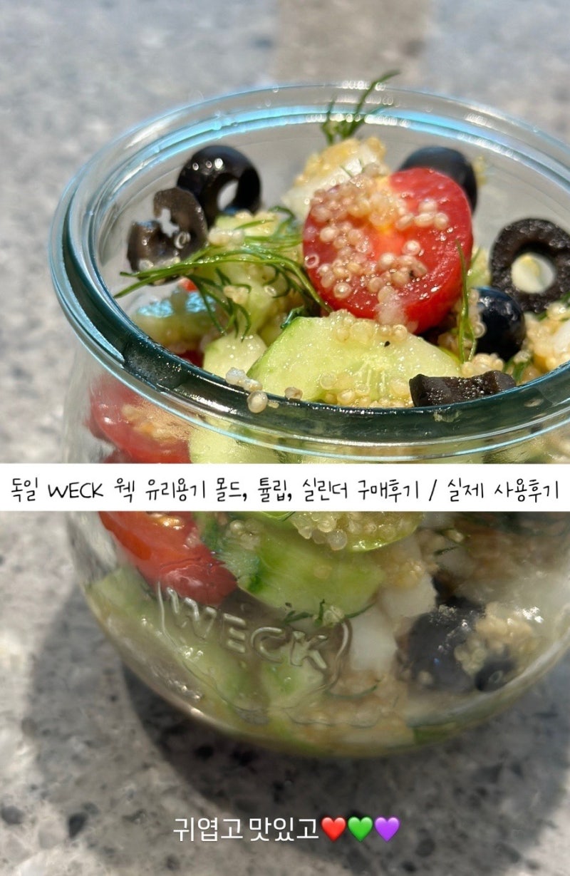 2024년 : 지엠마상점 독일 WECK 웩 유리용기 몰드, 튤립, 실린더 구매후기 / 실제 사용후기 (w. 지....