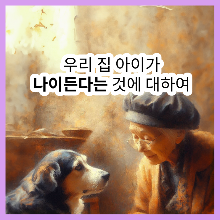  [나이든 반려동물과 함께한다는 것은]