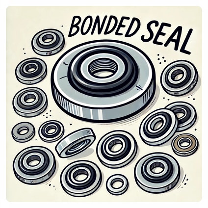 본디드씰(Bonded SEAL) 와셔(금속오링) 유압시스템 및 플랜지 조립에 사용
