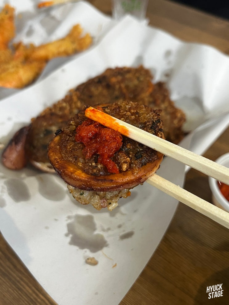 강원도 속초여행 오징어순대 필수! 대포항 새우튀김골목 맛집 은하네튀김