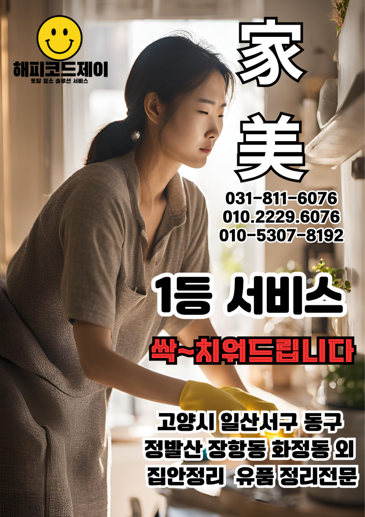 일산서구 주엽동 강선마을 문촌마을 대화마을 건영빌라 마두동 단독주택 장항동 정발산 백석동 화정동외 유품정리 집안정리 집정리 집안철거 어르신집정리 요양원입소전 집정리 서비스