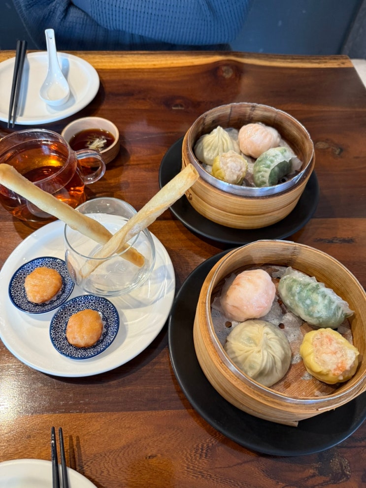  [골드피쉬 딤섬퀴진] 압구정로데오 딤섬 맛집 얌차세트 후기 발렛가능