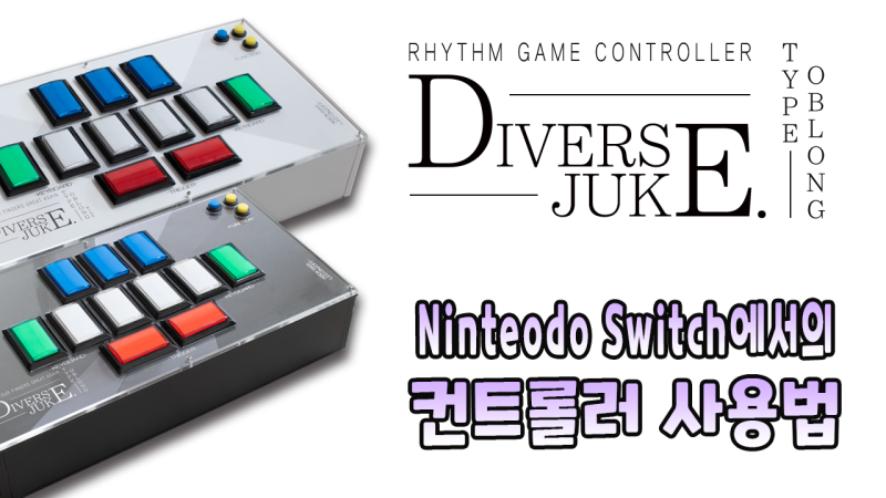 Diverse jukE -TYPE:OBLONG- Nintendo Switch에서의 컨트롤러