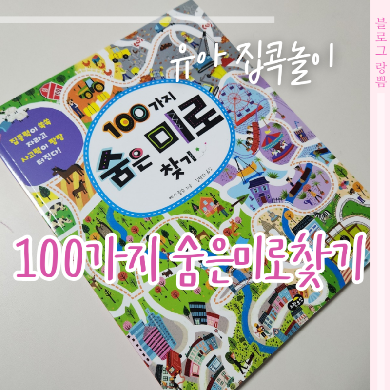[유아 집콕놀이] 100가지 숨은 미로찾기 책으로 사고력 집중력 쑥쑥