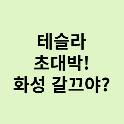  테슬라 주가, 13개월 만에 최고치! 시총 대폭 상승! 머스크형 대박났네