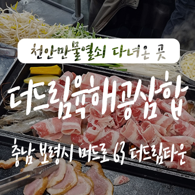  보령맛집 더드림육해공삼합 대천본점에서 만족한 저녁식사 솔직 리뷰