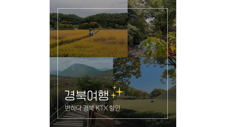 경북 기차 여행 50% 할인 꿀팁 KTX 코레일투어 경북여행찬스 반하다 경북 시즌2 경북 기차 여행 50% 할인 꿀팁 KTX 코레일투어 경북여행찬스 반하다 경북 시즌2