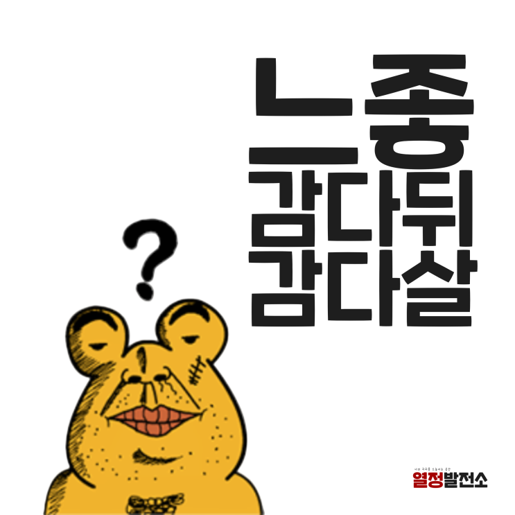  신조어 느좋 감다살 감다뒤 뜻 알려드림