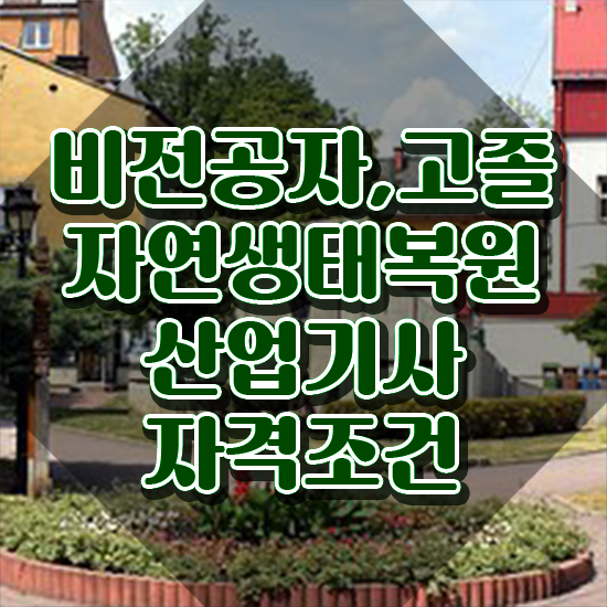  자연생태복원산업기사 응시조건 온라인 수업으로 빠르게 성공한 비법