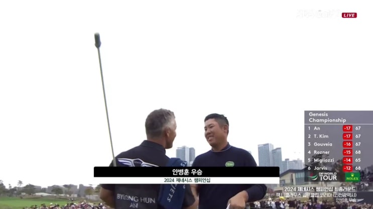 <b>안병훈</b> 연장끝에 <b>우승</b> 2024 제네시스챔피언십!