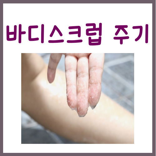  바디스크럽 주기? '이것'을 안 지키면 의미없습니다