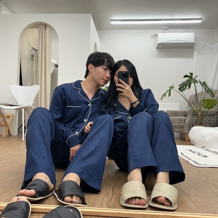  커플아이템 추천 홈웨어브랜드 크라운구스 커플잠옷 파자마  후기