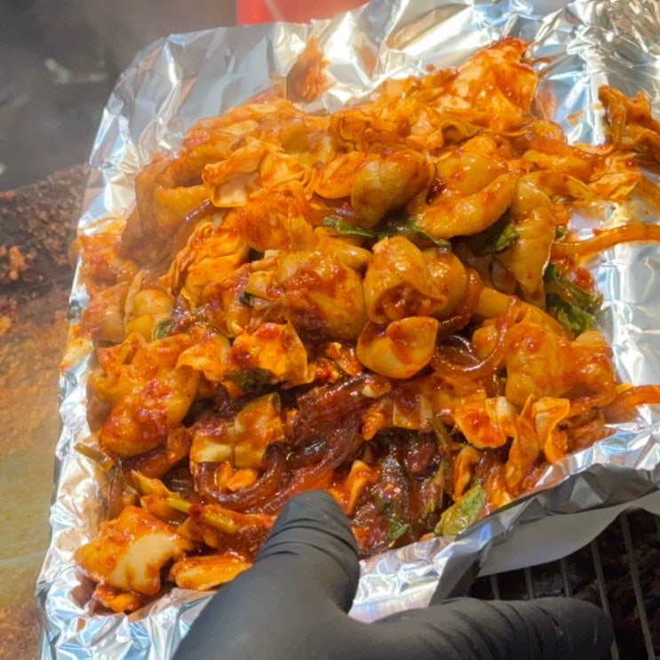  부평시장 맛집 붕붕이네 야채곱창 국물닭발 포장 후기