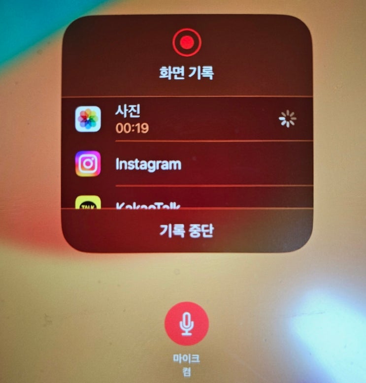  아이패드 줌(zoom) 화면녹화 음성 녹음 안돼요