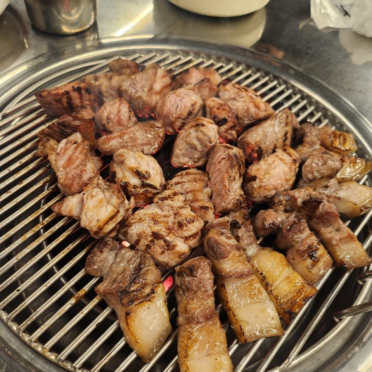  연탄불 향 솔솔 제주 함덕 조천읍 맛집, 먹자씨 흑돼지 연탄구이