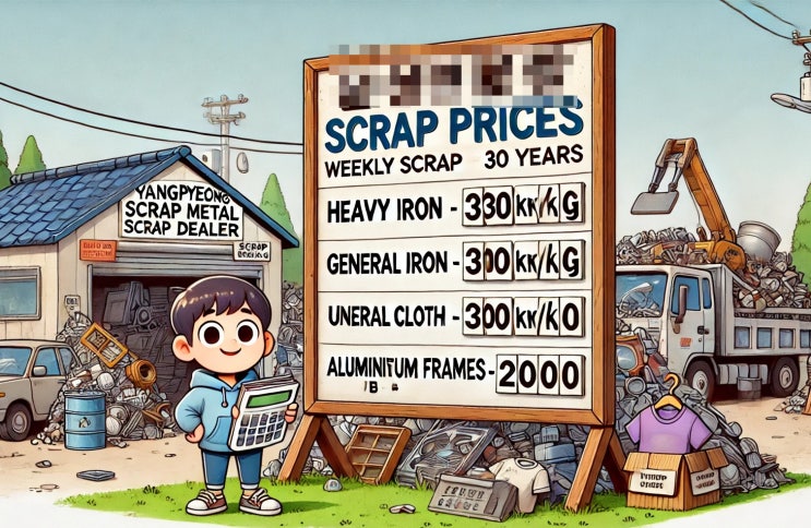  양평군고물상 명성철재·고물, 이번주 (2024년10월28일) 고물시세·고철시세·폐동시세 알려드려요