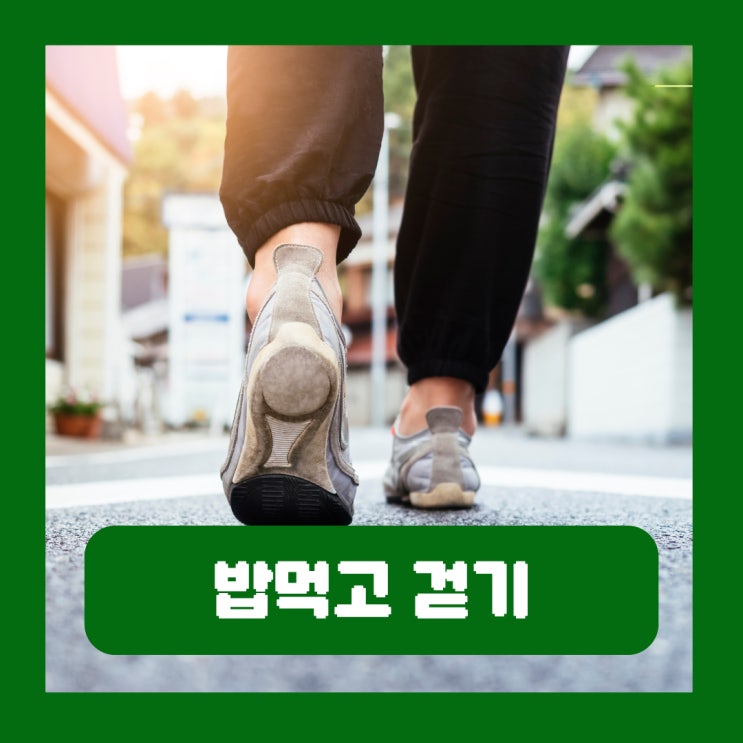  밥먹고 걷기 혈당 관리에 중요한 이유 주의할 점