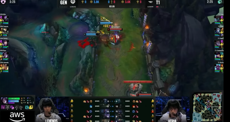  파리에서 펼쳐진 멋진 경기! 24 롤드컵 T1 vs GEN