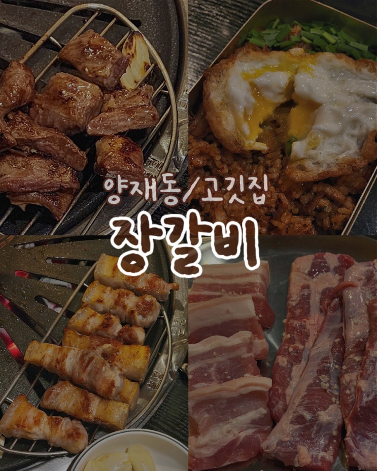  [개포동/양재동] 가성비 고깃집 맛집 •장갈비• 생고기 정육식당 단체회식, 외식 추천/솔직후기
