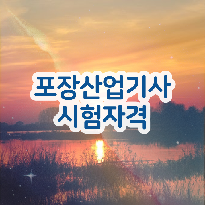 포장산업기사 자격요건 집에서 온라인으로 단기간에 완료한 비법