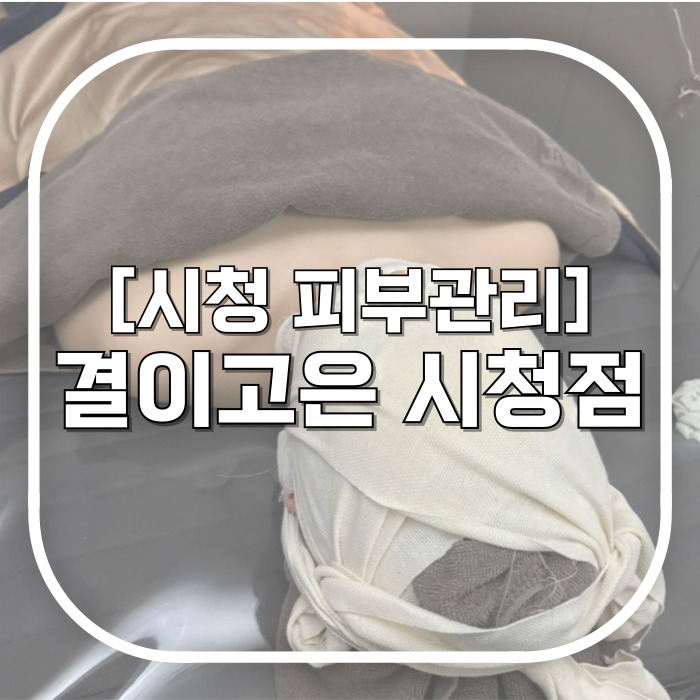  시청피부관리 결이고은 시청점 / 피부 탄력 찾고 힐링까지 하기
