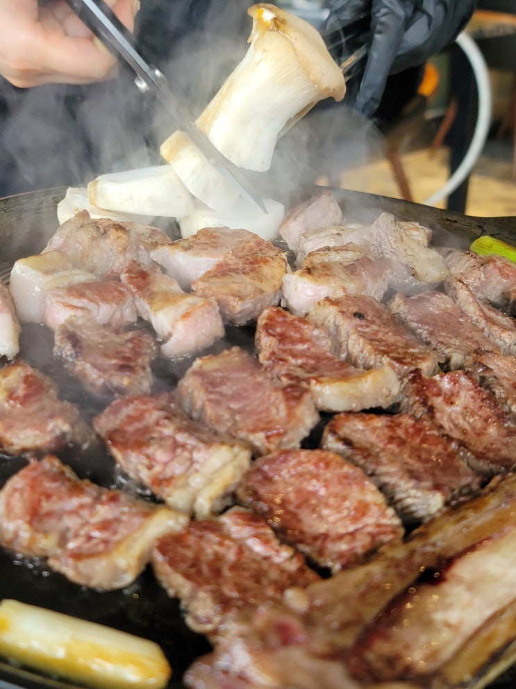  목포 평광 고기집 화원짚불구이 평화광장 점심 맛집
