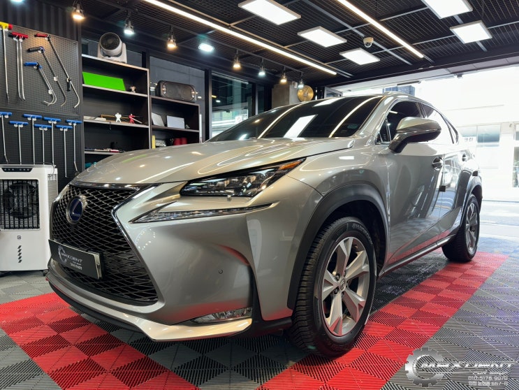  렉서스 NX300h 도어 큰 찌그러짐 판금도색으로 수리