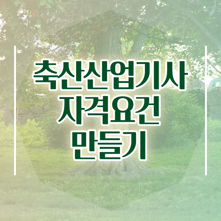  축산산업기사 시험자격 인강으로 쉽고 빠르게 준비한 팁